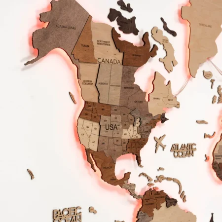 Mapa Viajero LED